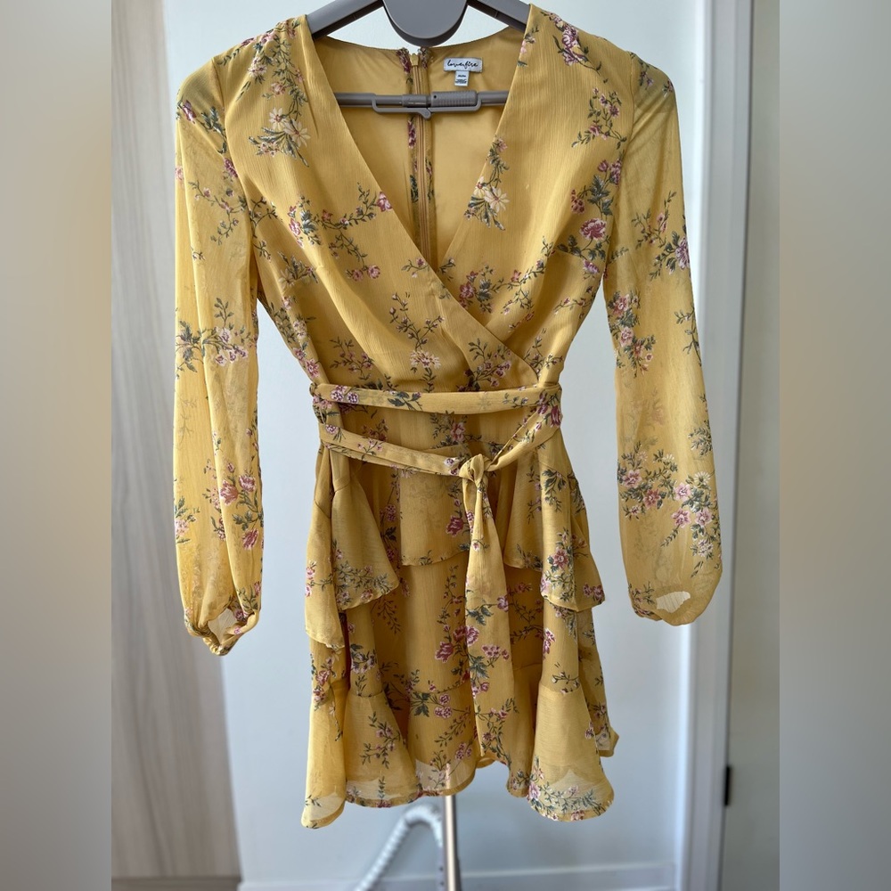 Long sleeve mini dress